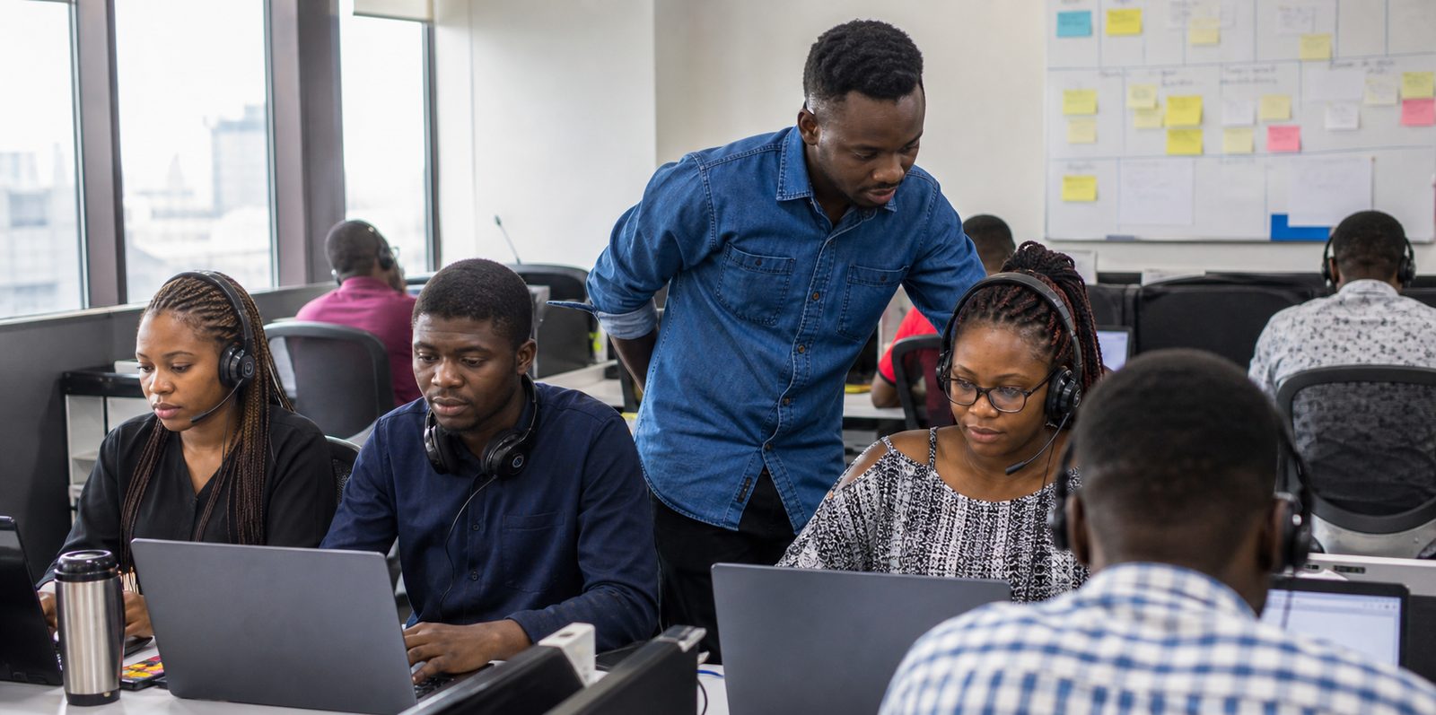 African customer operations team